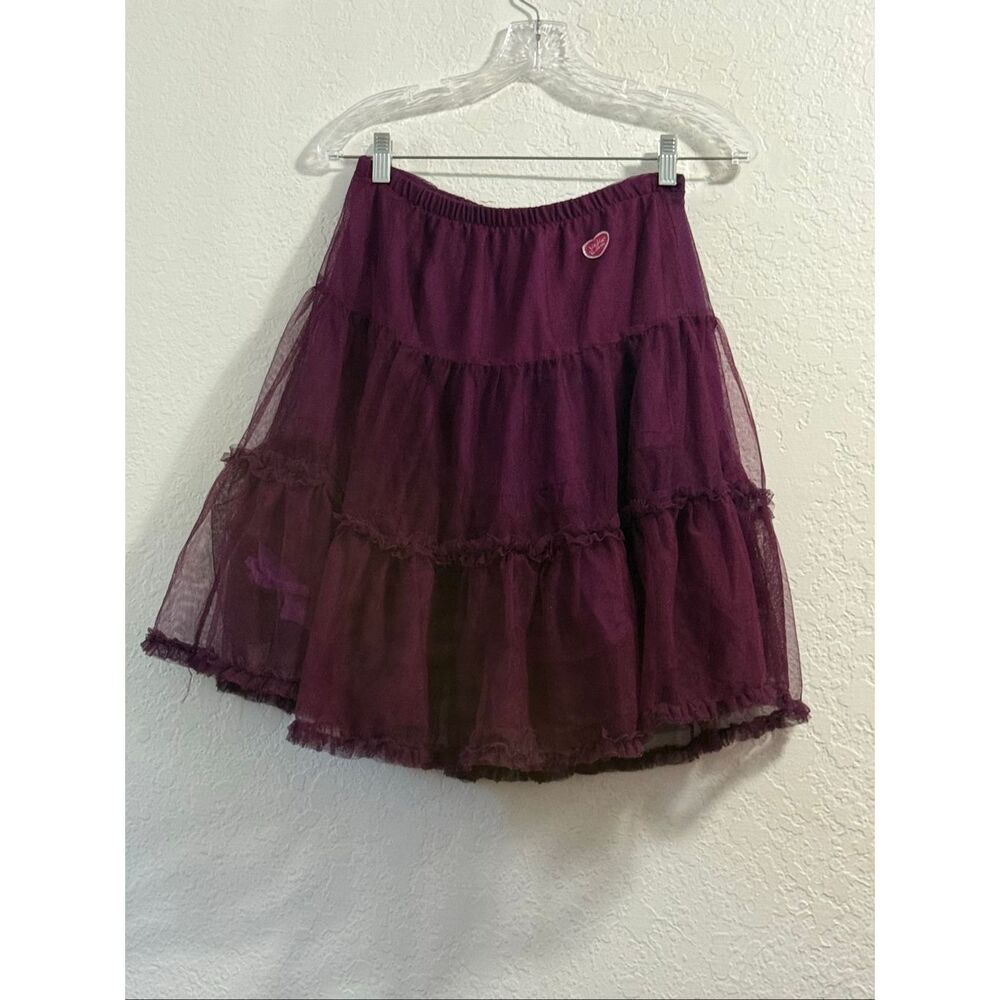 Naartjie purple tiered tulle skirt size 10 girls boutique